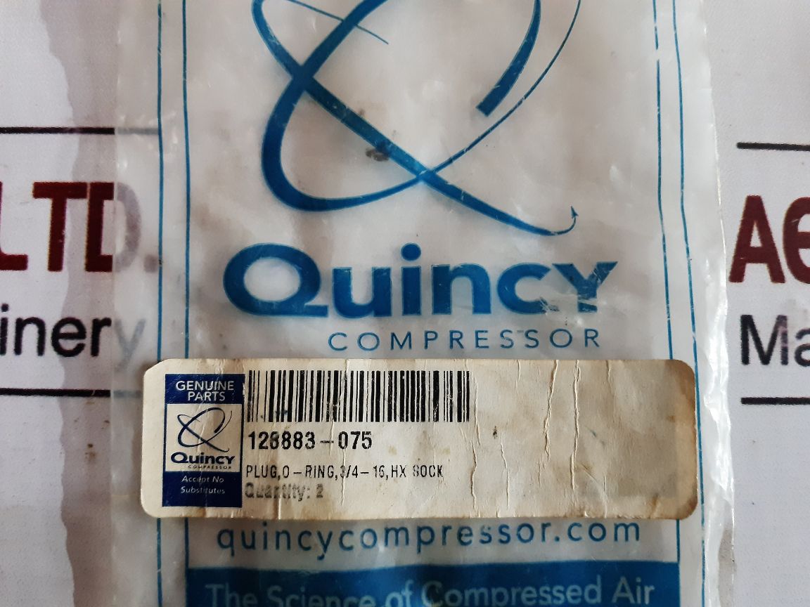 Set Of 2X Quincy Compressor 128883-075 Genuine Parts