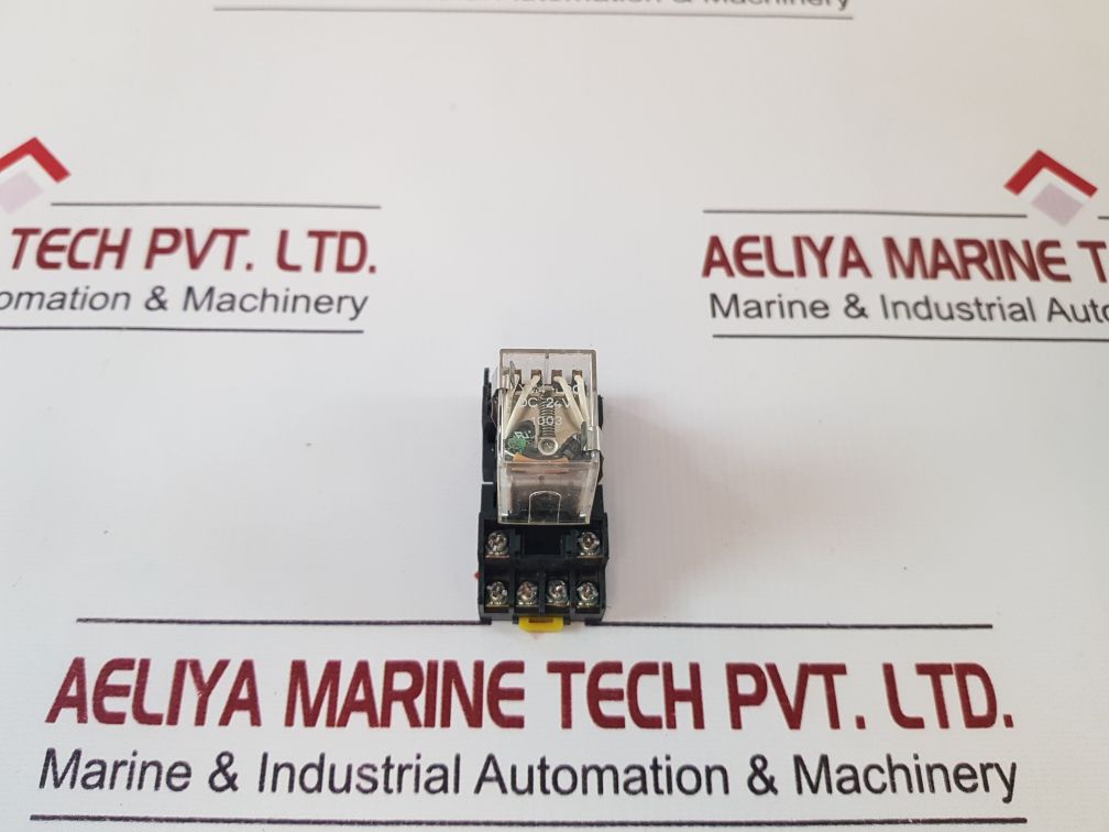 Set Of 2X Ym4-ldg Relay Dc 24V