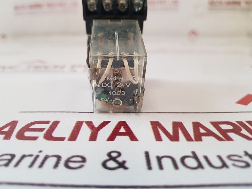 Set Of 2X Ym4-ldg Relay Dc 24V