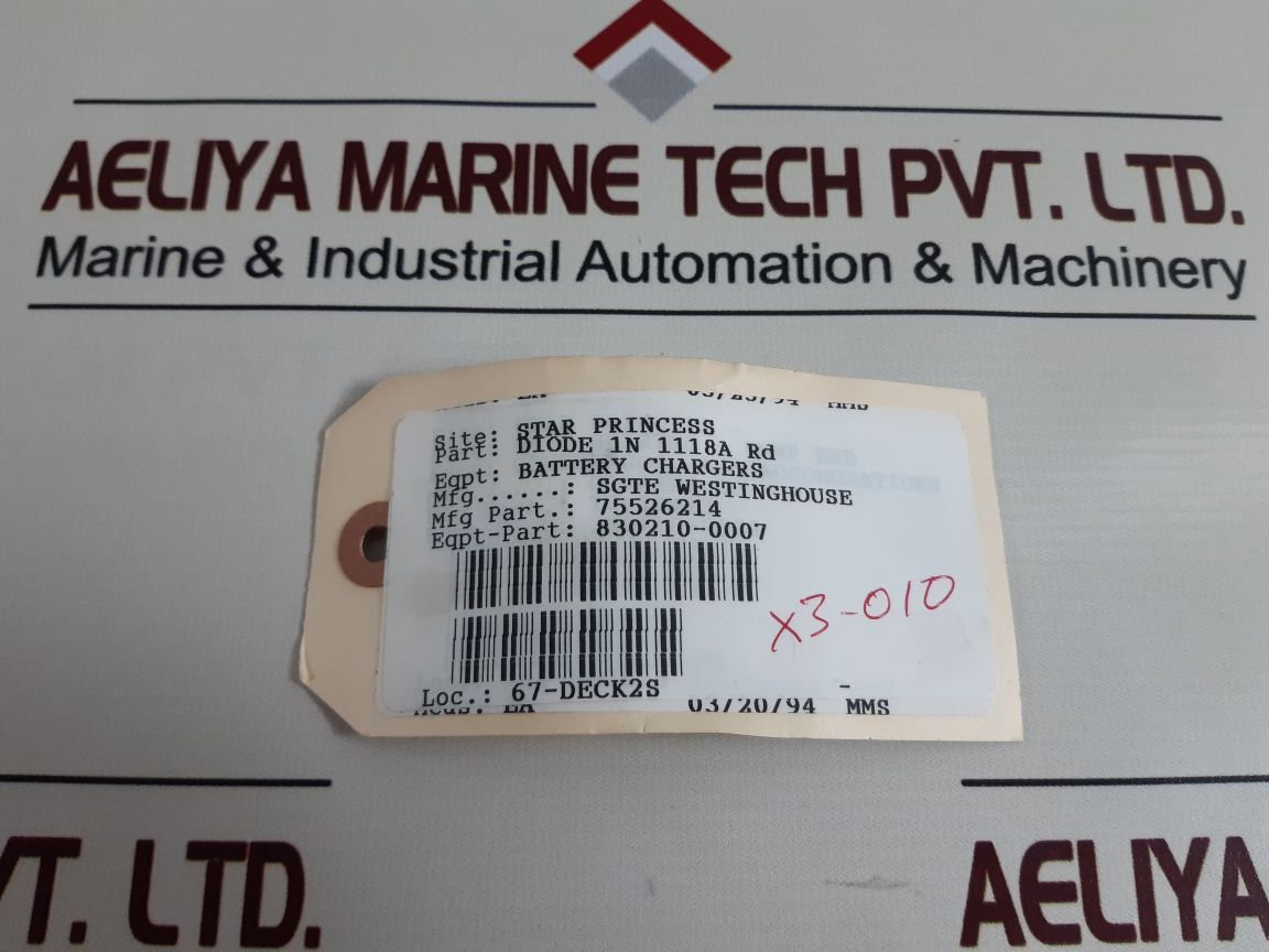 Set Of 3X Ir/Sgte 1N1188A Diode Module