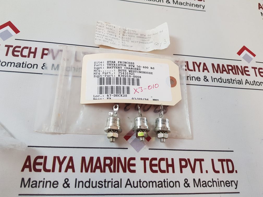 Set Of 3X St Btw50400 Thyristor 75431921
