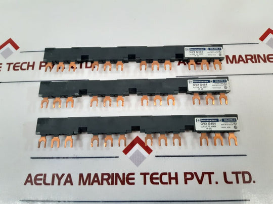 Set Of 3X Telemecanique Gv2 G454 Motor Starter Busbar