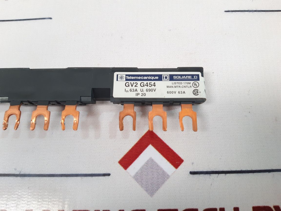 Set Of 3X Telemecanique Gv2 G454 Motor Starter Busbar