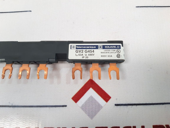 Set Of 3X Telemecanique Gv2 G454 Motor Starter Busbar