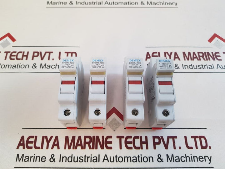 Set Of 7X Demex Rt18M-32X Fuse Holder10X38 660V~32A