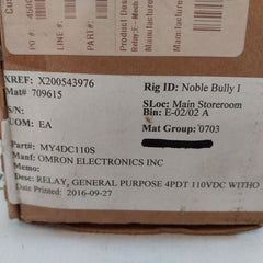 Set Of 4X Omron My4 Relay
