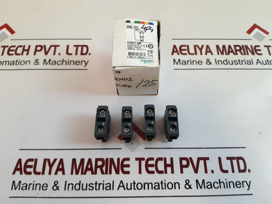 Set Of 4X SchneiderTelemecanique Zbe-101 Contact Block
