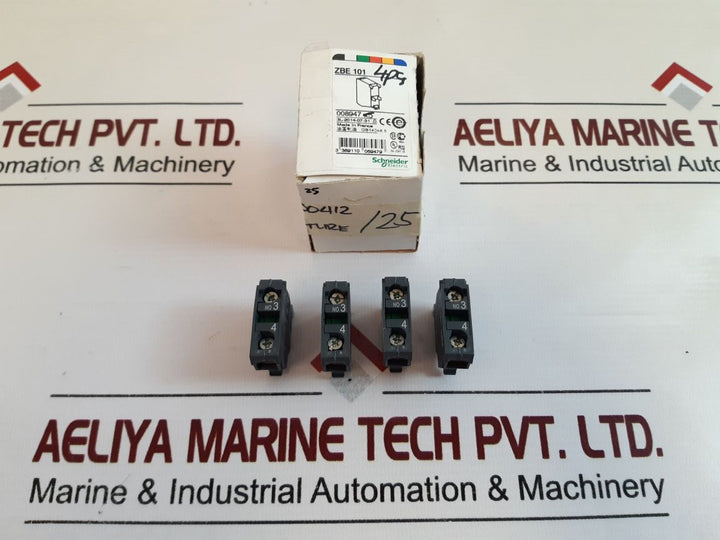 Set Of 4X SchneiderTelemecanique Zbe-101 Contact Block

