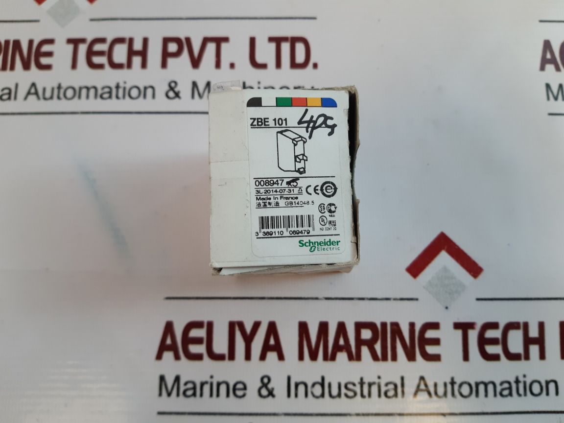 Set Of 4X SchneiderTelemecanique Zbe-101 Contact Block
