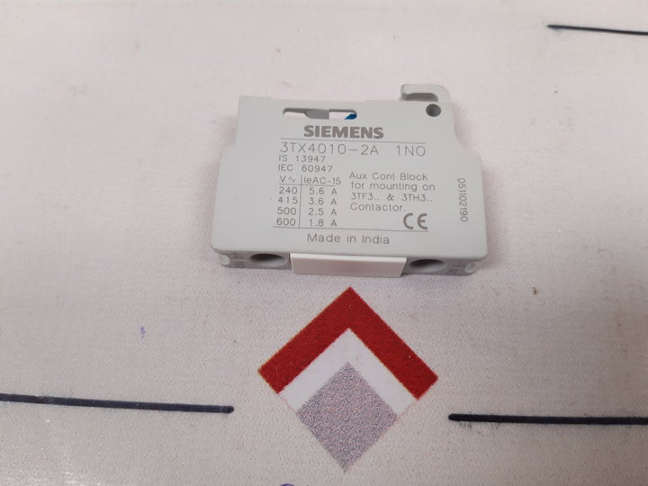 Set Of 4X Siemens 3Tx4010-2A Auxiliary Contact Block