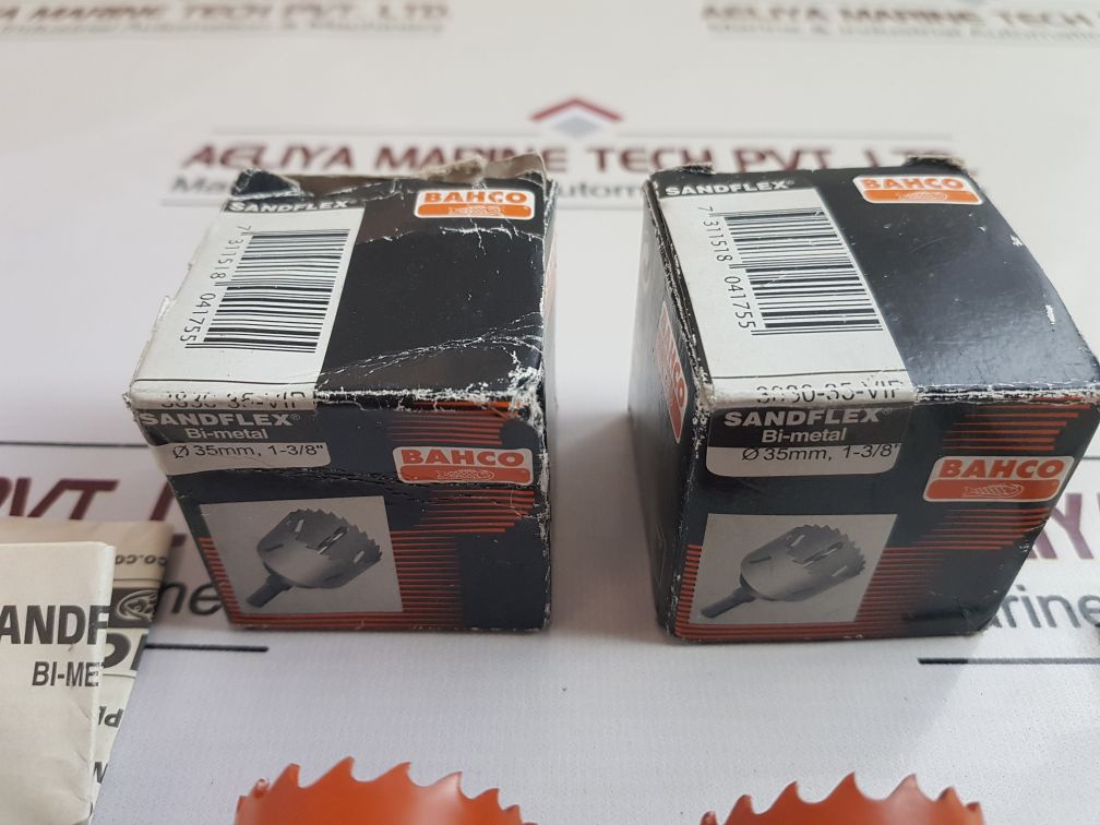 Set Of 5X Bahco 3830-35-vip Bi-metal Hole Saw Ø35Mm,1-38'