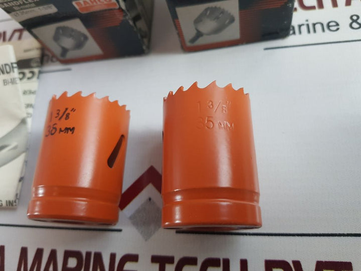 Set Of 5X Bahco 3830-35-vip Bi-metal Hole Saw Ø35Mm,1-38'