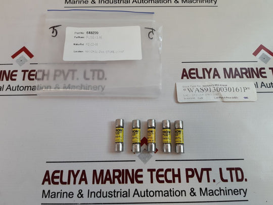 Set Of 5X Bussmann Fnq-810 Fuse 648239
