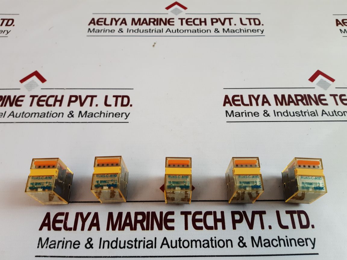 Set Of 5X Idec Ru4S-c-a110 Relay 110-120Vac