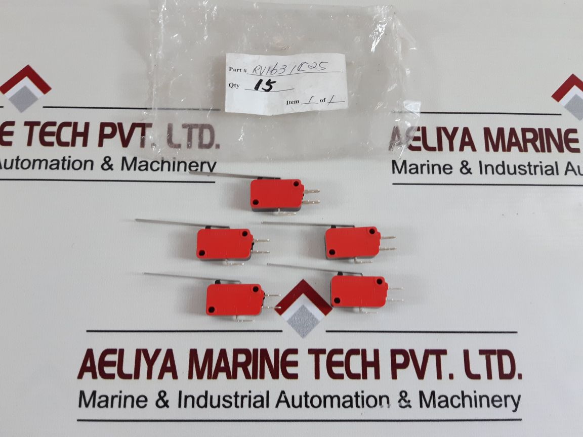 Set Of 5X Renew Rv-163-1C25 Micro Switch
