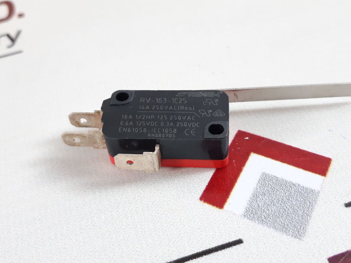 Set Of 5X Renew Rv-163-1C25 Micro Switch
