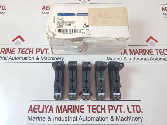 Set Of 5X Telemecanique Rsze 1S35M Rlay Socket Rsze1S35Mba