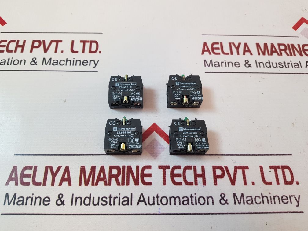 Set Of 6X Telemecanique Zb2-be101 Contact Block
