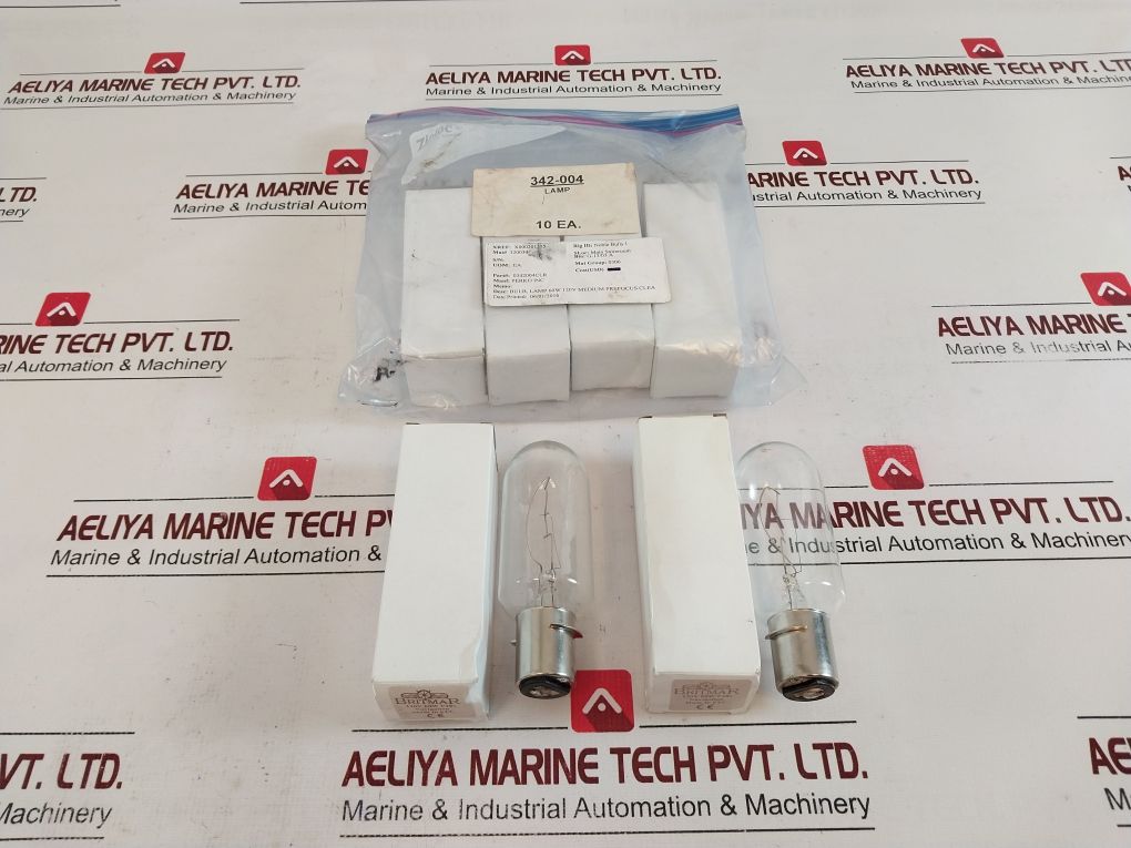 Set Of 6X Britmar 2055 120V 60W P28S Marine Navigation Lamp
