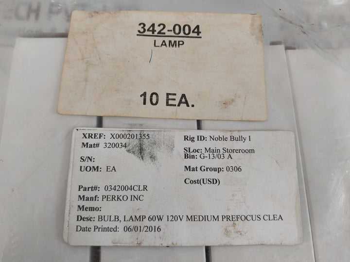 Set Of 6X Britmar 2055 120V 60W P28S Marine Navigation Lamp