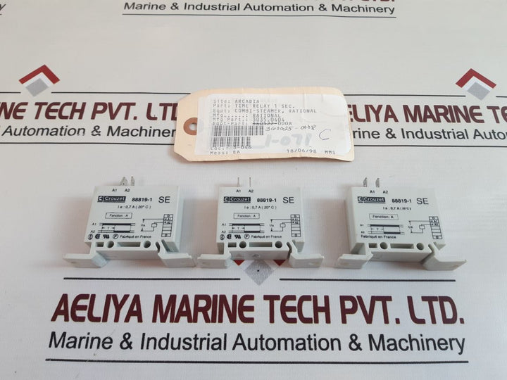 Set Of 6X Crouzet 88819-1 Time Relay

