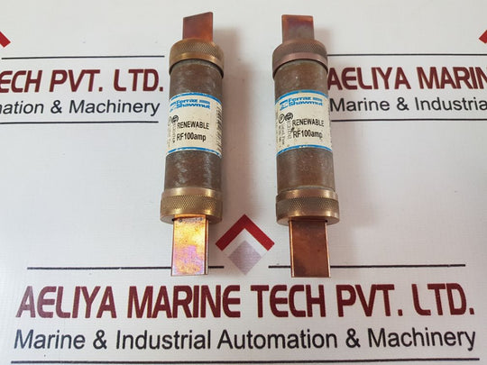 Set Of 6X Ferraz Shawmut Lr14742 Renewable Time Delay Fuse Rf100Amp
