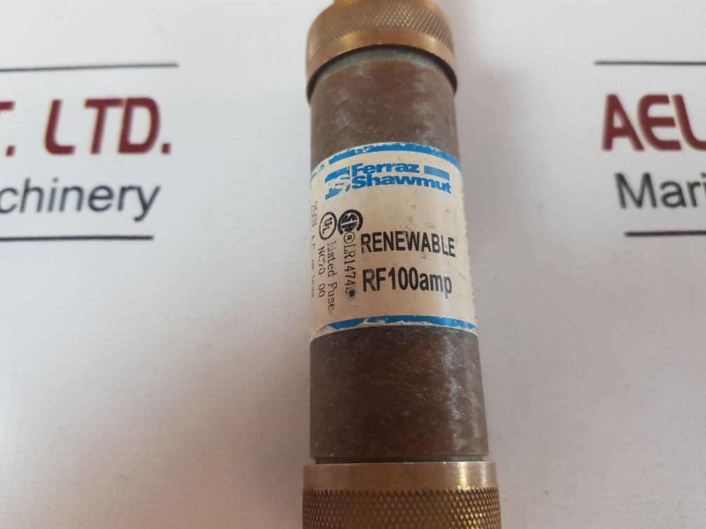 Set Of 6X Ferraz Shawmut Lr14742 Renewable Time Delay Fuse Rf100Amp
