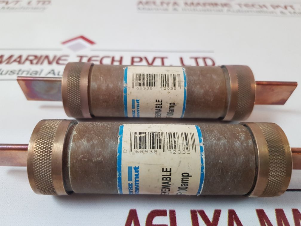 Set Of 6X Ferraz Shawmut Lr14742 Renewable Time Delay Fuse Rf100Amp
