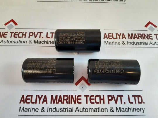 Set Of 6X Mallory 189-227 Mfd Motor Run Capacitor
