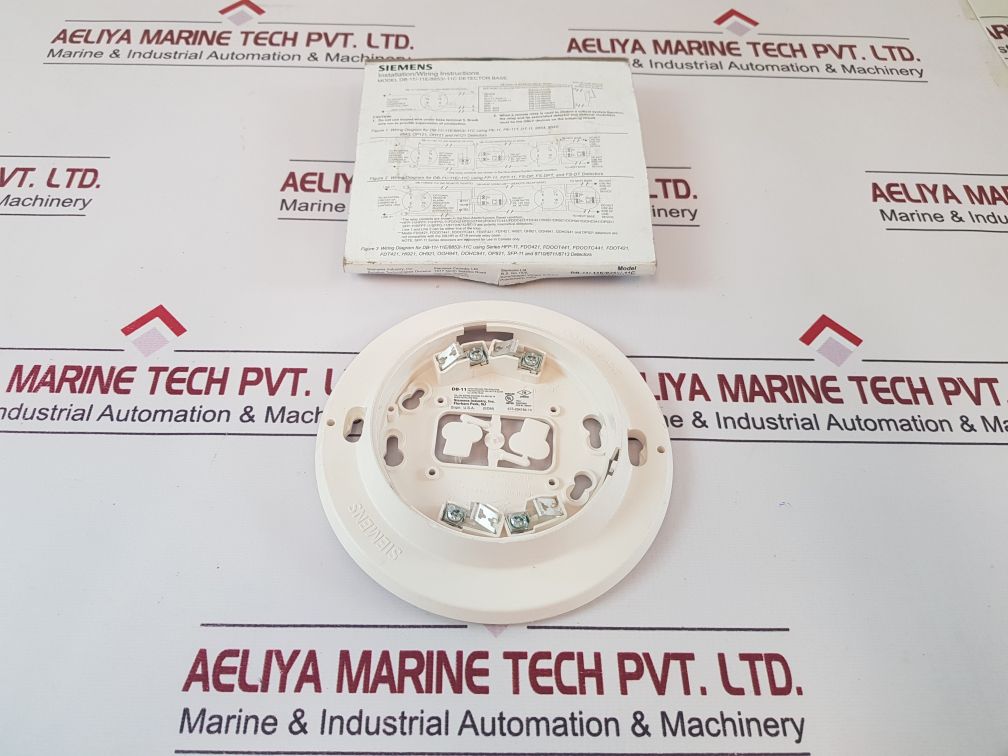 Set Of 6X Siemens Db-11 Smoke Detector Base
