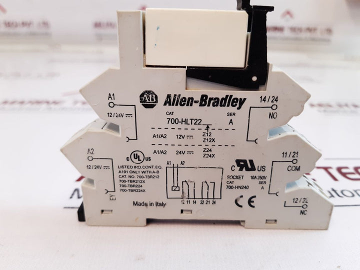 Set Of 7X Allen-bradley 700-hlt22 Ser.A Relay
