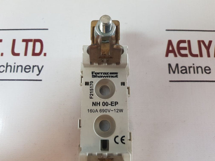 Set Of 7X Ferraz Shawmut Nh 00-ep 160A 690V~12W Fuse Base
