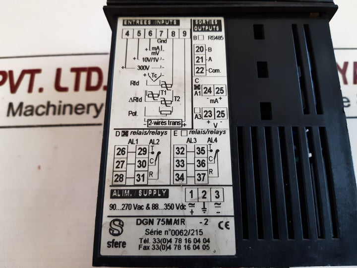 Sfere Dgn 75Ma1R-2 Process Indicator