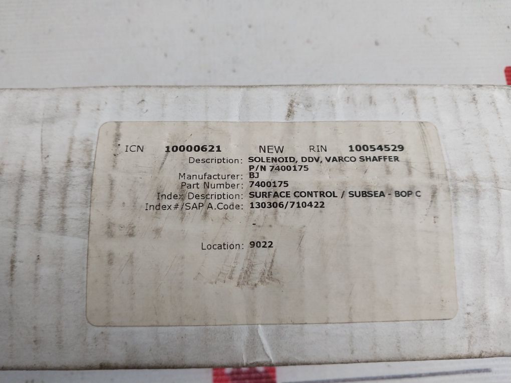 Shaffer 7400175 Solenoid Valve Rev B