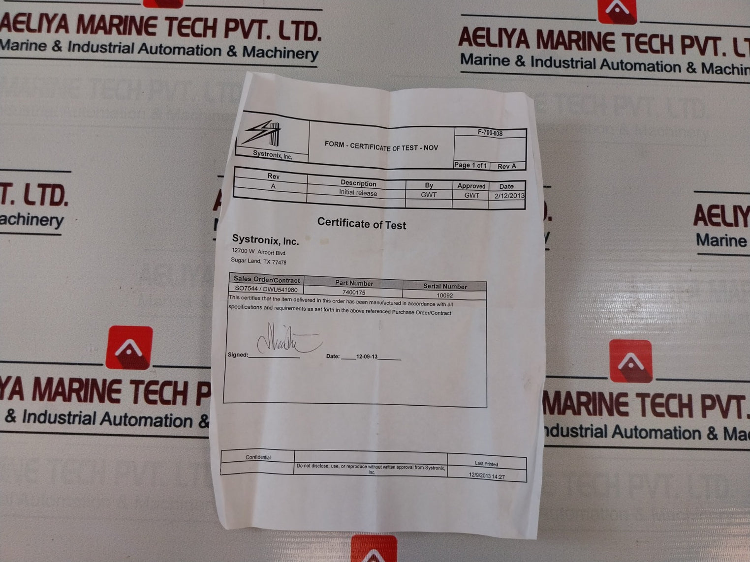 Shaffer 7400175 Solenoid Valve 3000 Psi
