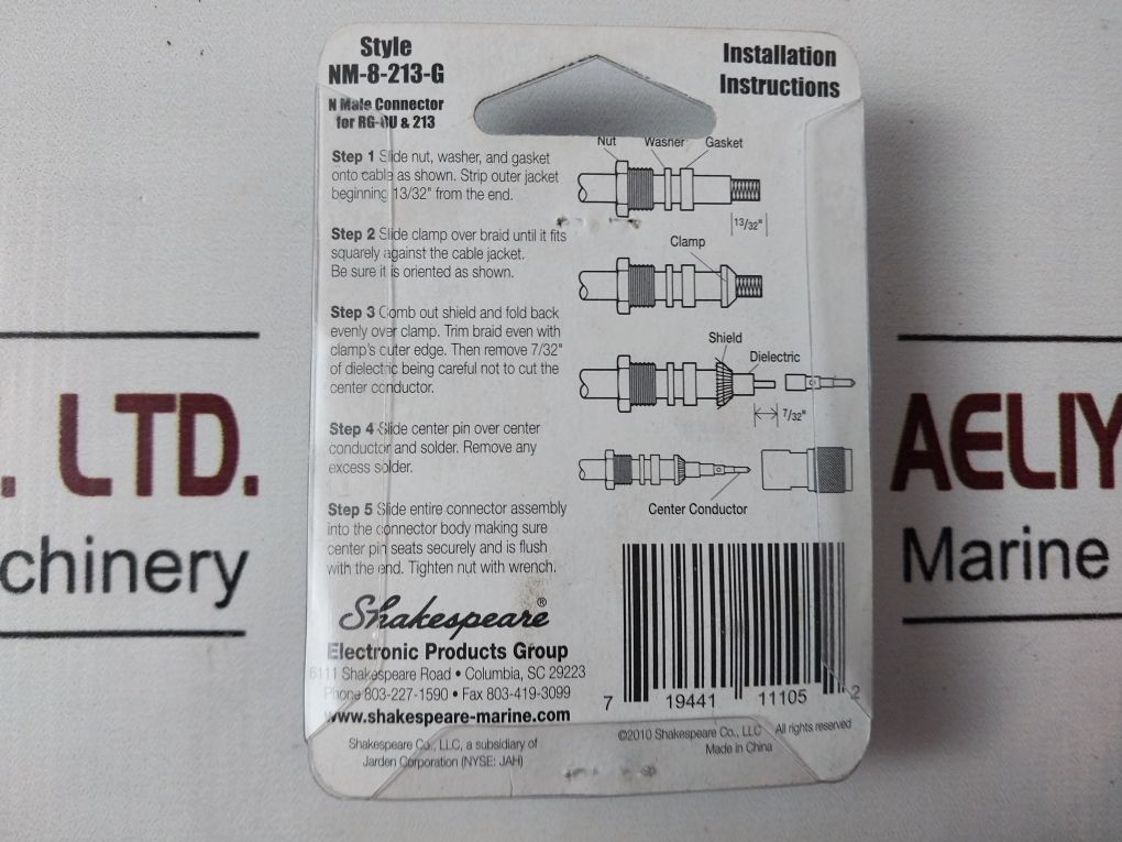 Shakespeare Nm-8-213-g N Male Connector