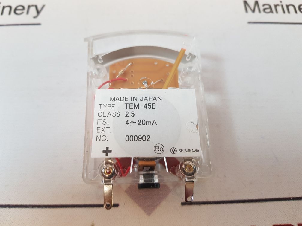 Shibukawa Tem-45E Output Panel Meter