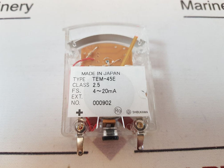 Shibukawa Tem-45E Output Panel Meter