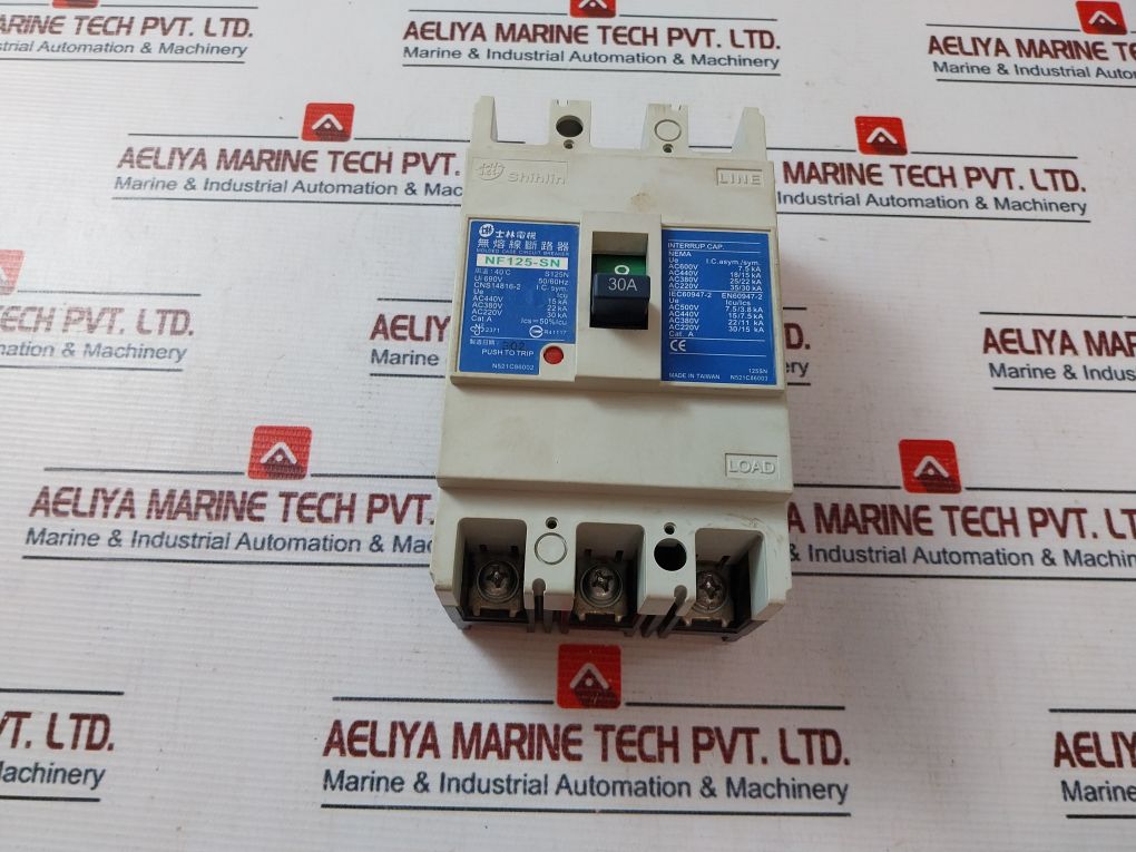 Shihlin Electric Nf125-sn Molded Case Circuit Breaker 690V 50/60Hz