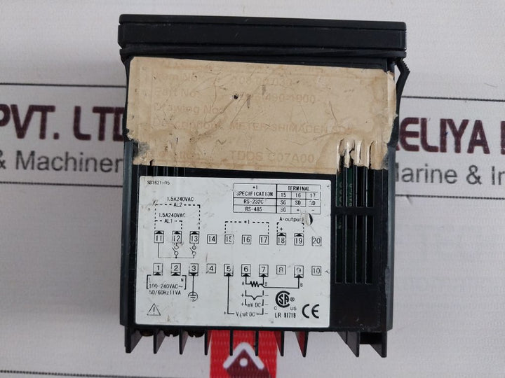 Shimaden Sd16-490-1000 Digital Temperature Indicator 100-240 Vac 50/60 Hz