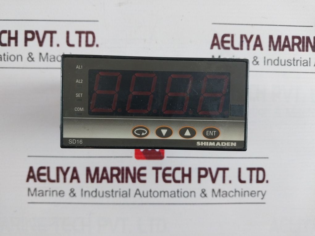 Shimaden Sd16-490-1000 Digital Temperature Indicator 100-240 Vac 50/60 Hz