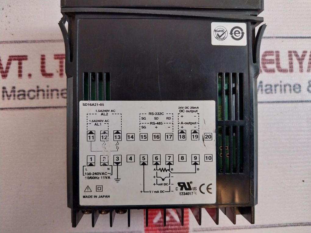 Shimaden Sd16A21-05 Digital Indicator 100-240Vac~