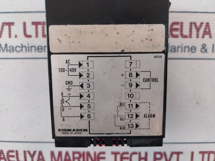 Shimaden Sr2201-21 Digital Temperature Controller