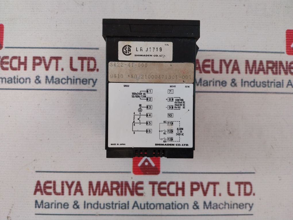 Shimaden Sr22 Digital Temperature Controller 240V