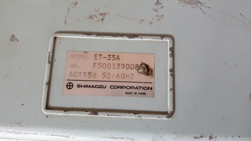Shimadzu Et-35A Oil Content Meter