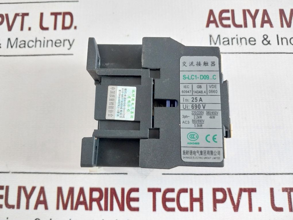 Shinaide Electric S-lc1D09 10 Contactor