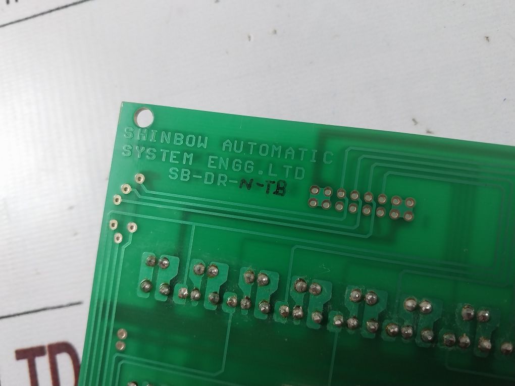 Shinbow Automatic System Sb-dr-n-tb Pcb Card