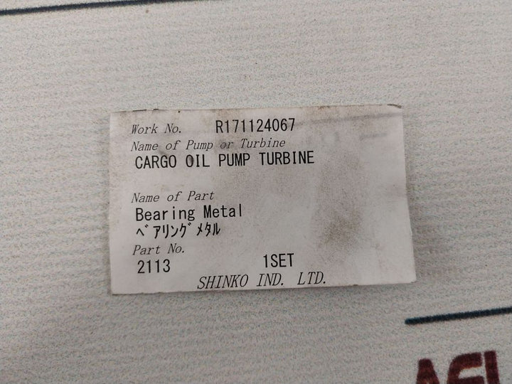 Shinko 02260-27 Bearing Metal 2113 Set
