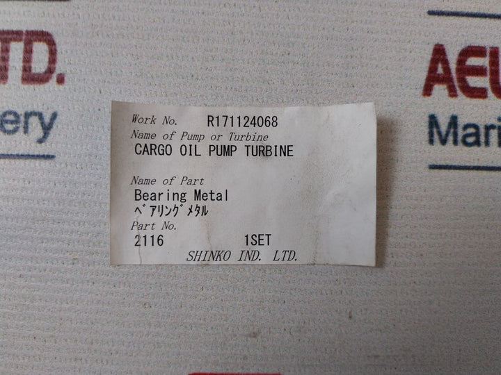 Shinko 2116 Bearing Metal Set