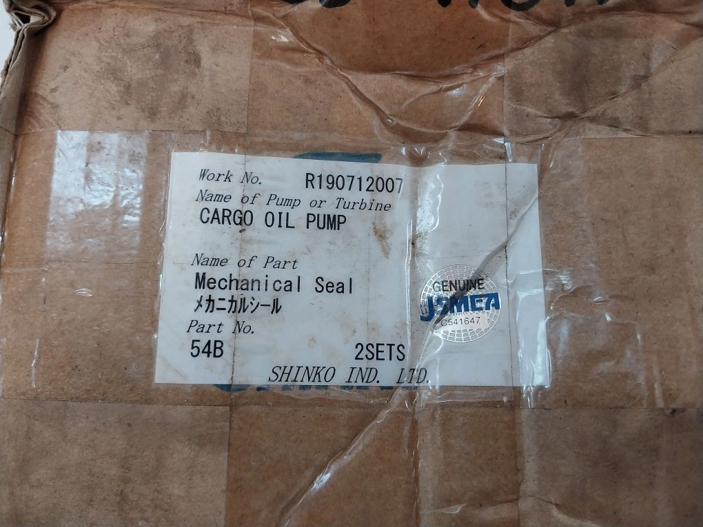 Shinko 54B Mechanical Seal For Cargo Oil Pump